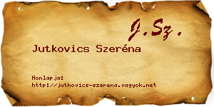 Jutkovics Szeréna névjegykártya