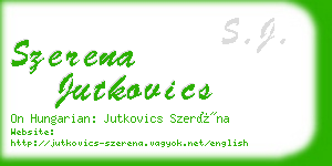 szerena jutkovics business card